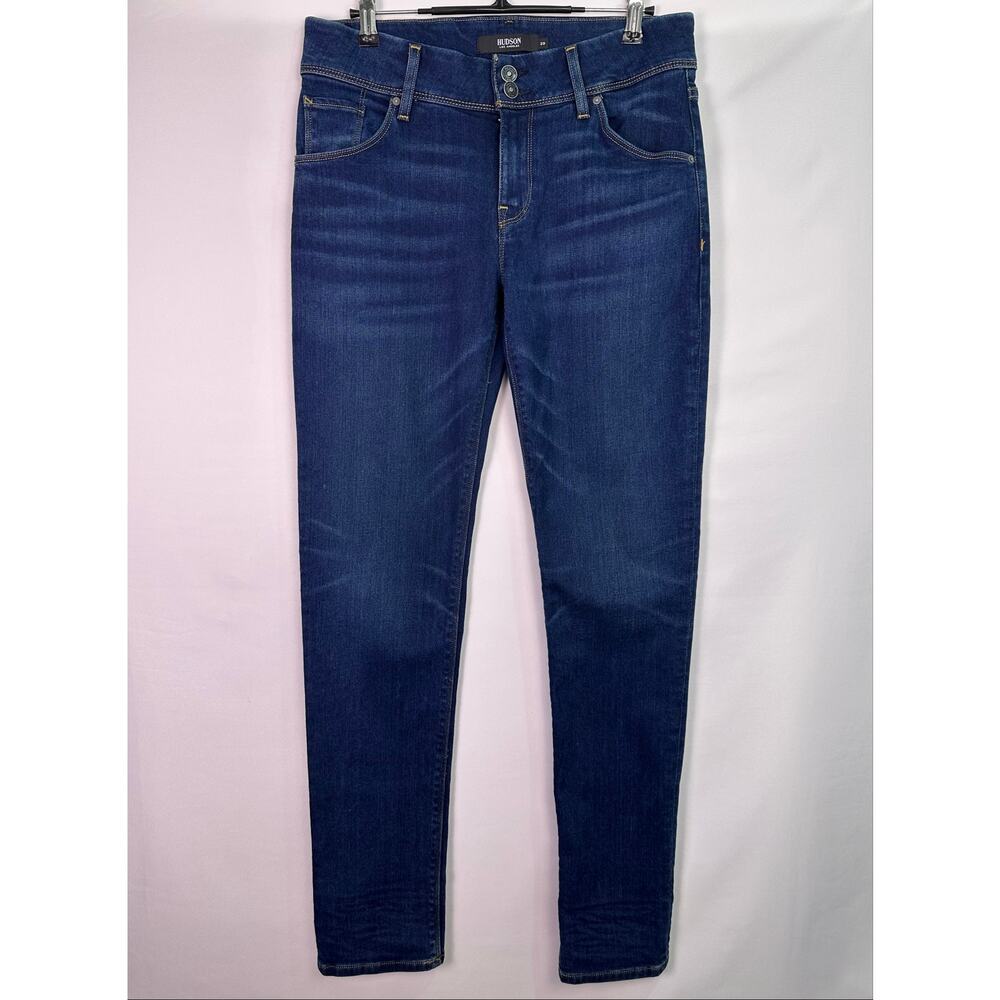 Hudson Park Skinny Jeans Women’s Dark Wash Mid Rise Stretch Denim Size 29 - Picture 3 of 13